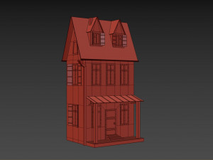 cartoon house 3D मॉडल