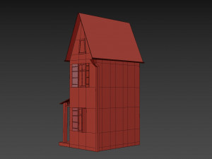 cartoon house 3D मॉडल