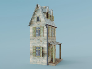 cartoon house 3D मॉडल