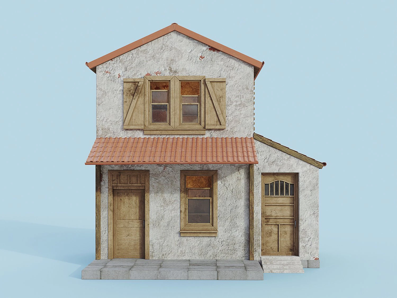 cartoon house 3D Model .c4d .max .obj .3ds .fbx .stl .blend 
