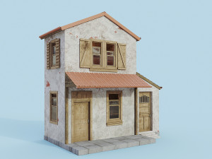 cartoon house 3D 모델