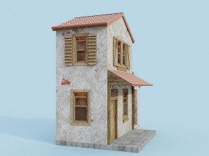 cartoon house 3D 모델