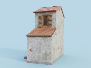 cartoon house 3D 모델