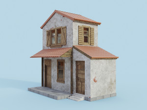 cartoon house 3D 모델