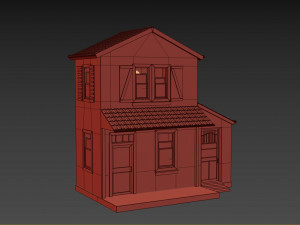 cartoon house 3D 모델
