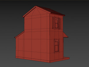 cartoon house 3D 모델