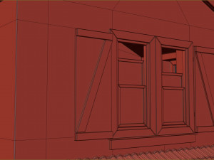 cartoon house 3D 모델