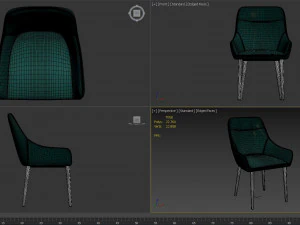 diana stool group 3D Model