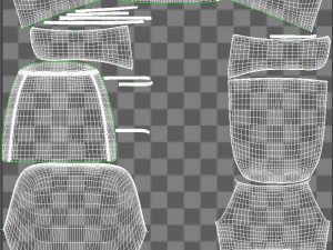 diana stool group 3D Model