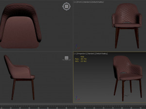 venus stool group 3D 模型