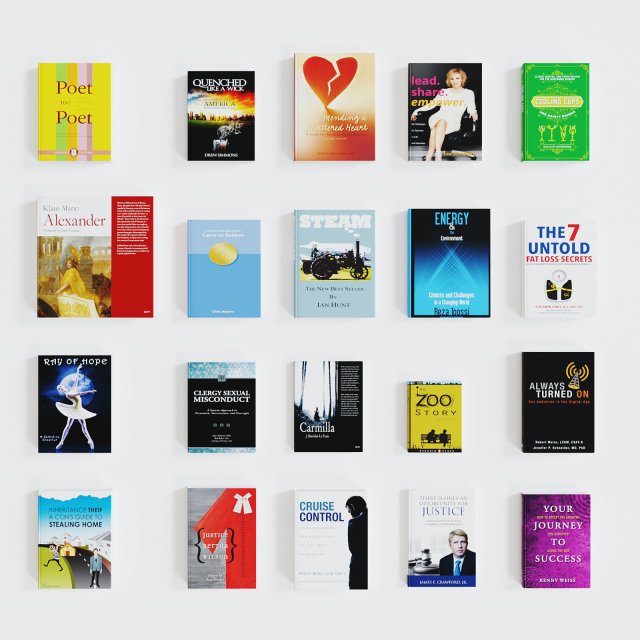 books Modello 3D .c4d .max .obj .3ds .fbx .stl .blend 