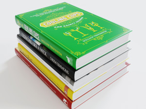 books Modello 3D
