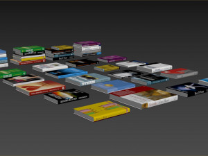 books Modello 3D