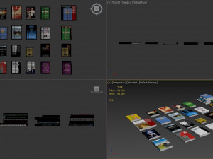 books Modello 3D