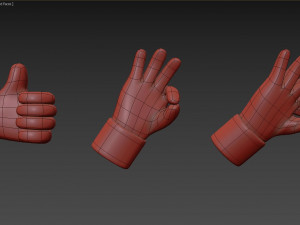 cartoon hands 3Dモデル