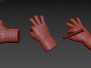 cartoon hands 3Dモデル