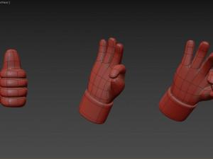 cartoon hands 3Dモデル