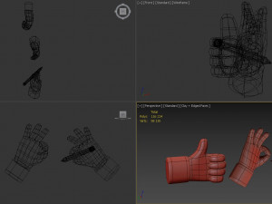 cartoon hands 3Dモデル