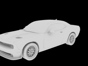 Dodge Challenger araba ikinci el araç spor yarış 3D Model