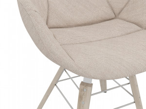 three soft chairs in different high quality textures and colors decor und furniture Model 3D