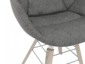 three soft chairs in different high quality textures and colors decor und furniture 3D Model