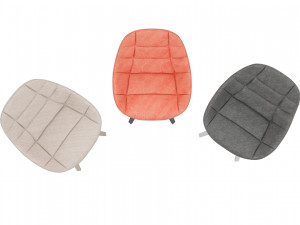 three soft chairs in different high quality textures and colors decor und furniture Model 3D