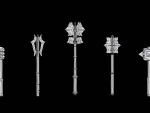 maces pack 3Dモデル