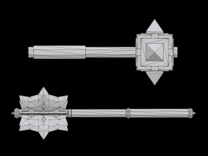 maces pack 3Dモデル