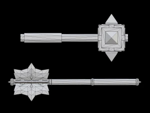 maces pack 3D Model
