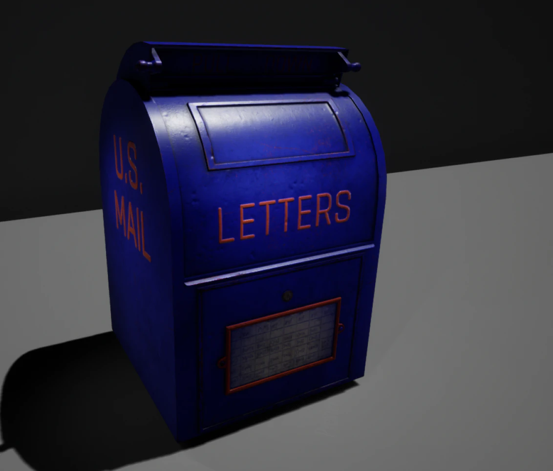 caixa de correio Modelo 3D .c4d .max .obj .3ds .fbx .stl .blend 