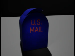 caixa de correio Modelo 3D