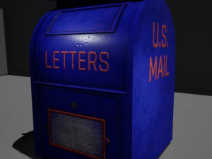 caixa de correio Modelo 3D