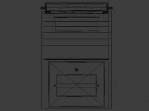 caixa de correio Modelo 3D