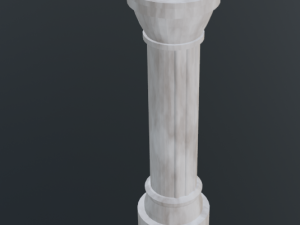 ancient roman column pack Model 3D