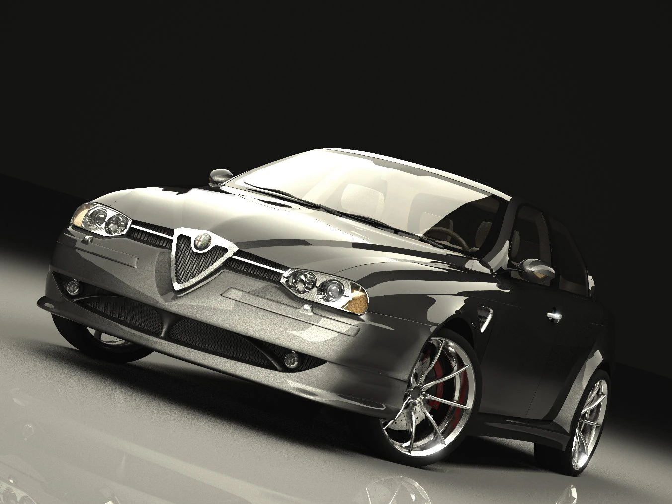 alfa romeo 156 3D Model .c4d .max .obj .3ds .fbx .stl .blend 