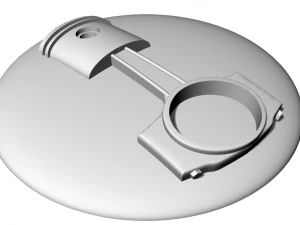 Pist&atilde;o Modelo 3D