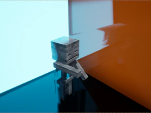 黒のスケレット 3Dモデル