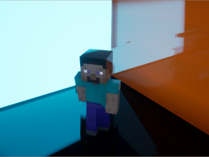 3D model Minecraft Steve VR / AR / low-poly