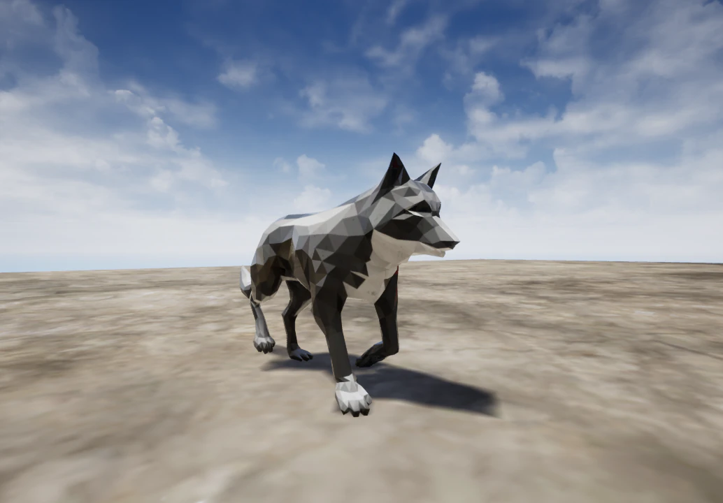 wolf 3D Model .c4d .max .obj .3ds .fbx .stl .blend 