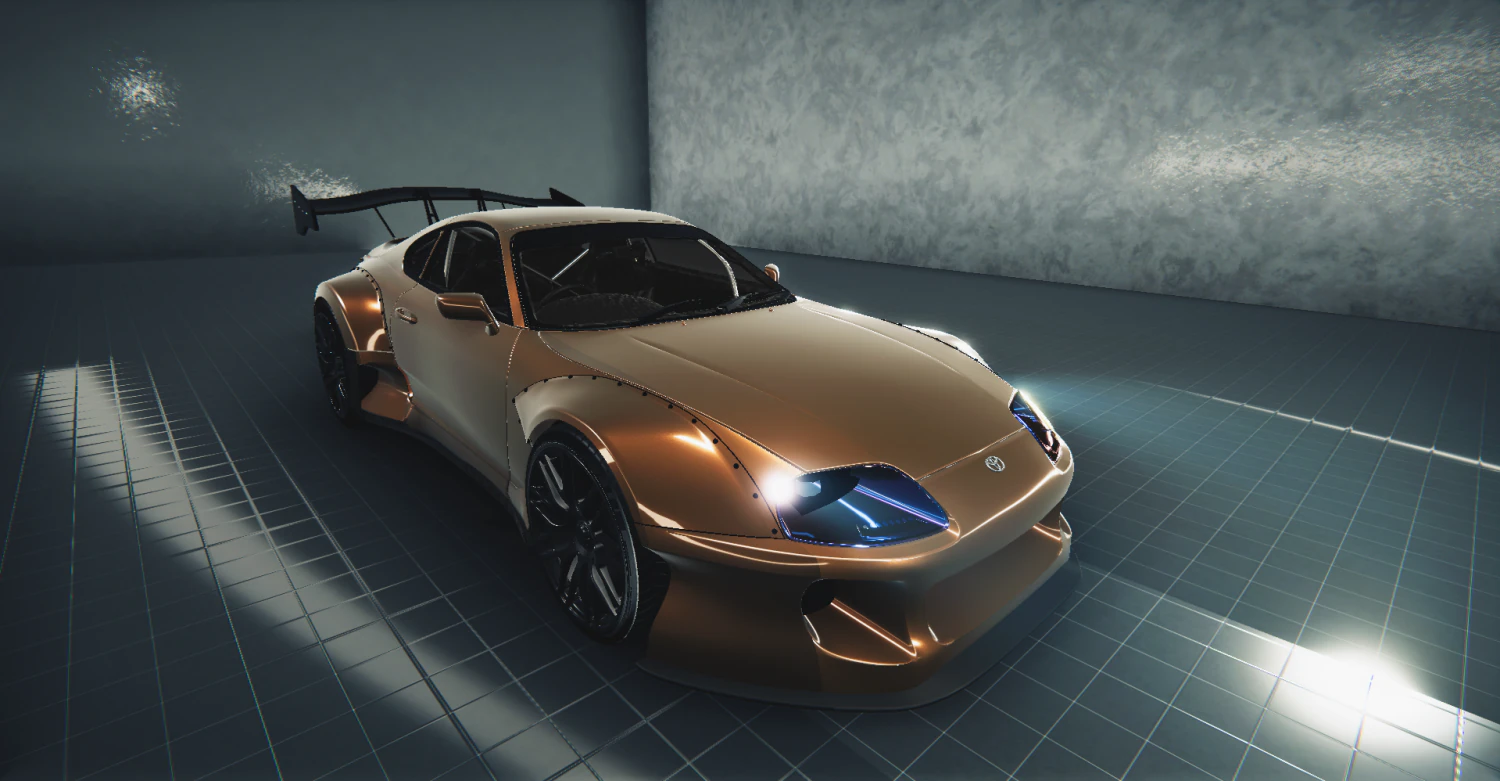 Toyota Supra MK4 1994 Modified Custom 3D Model .c4d .max .obj .3ds .fbx .stl .blend 