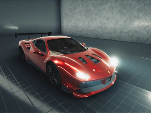 フェラーリ 488 3Dモデル