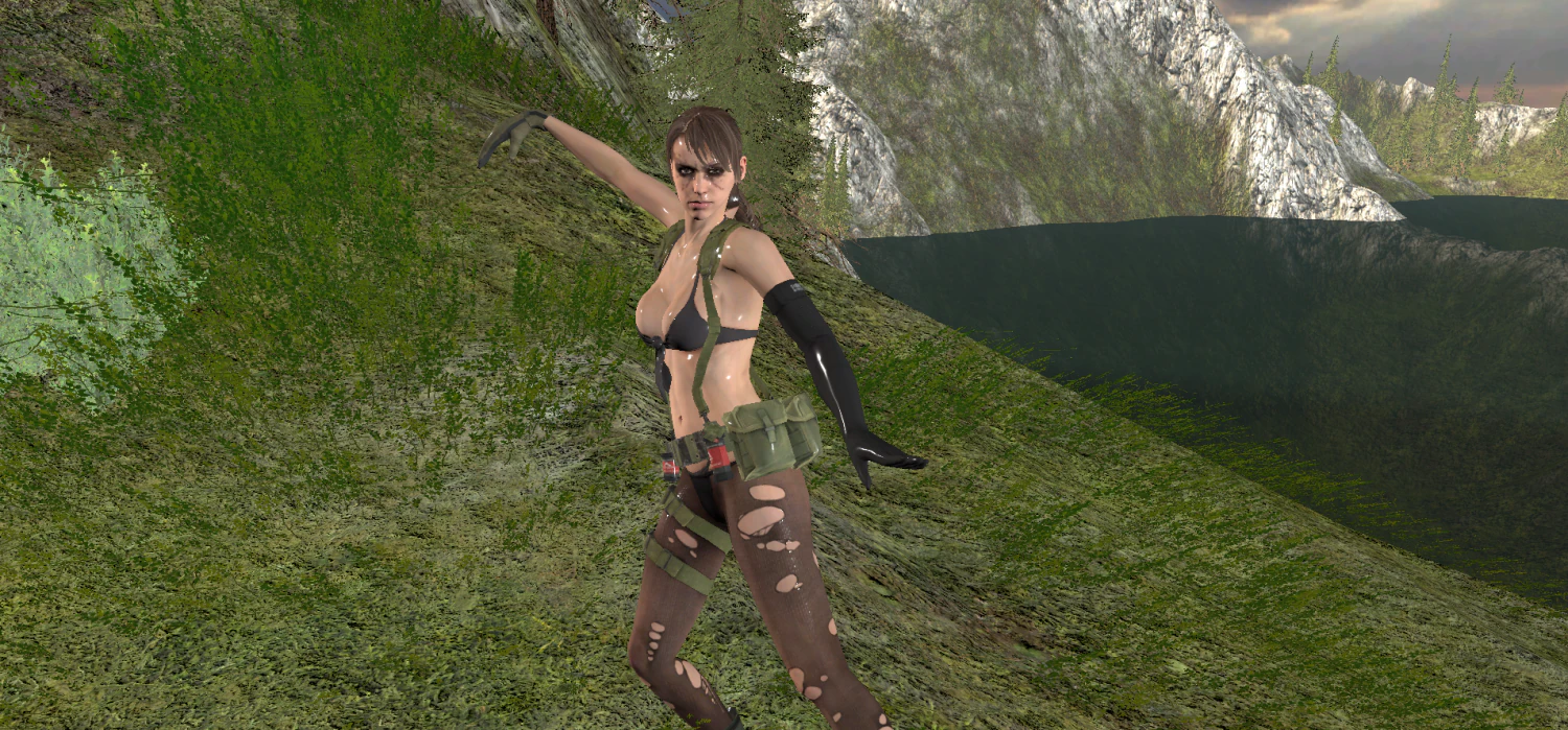 Quiet Metal Gear 3D Model .c4d .max .obj .3ds .fbx .stl .blend