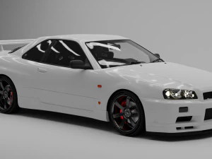 nissan-skyline-gtr-r34 Modello 3D