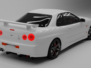 nissan-skyline-gtr-r34 3D 模型