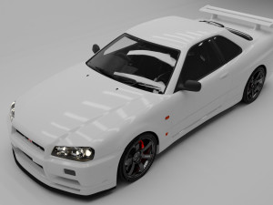 nissan-skyline-gtr-r34 3D 模型