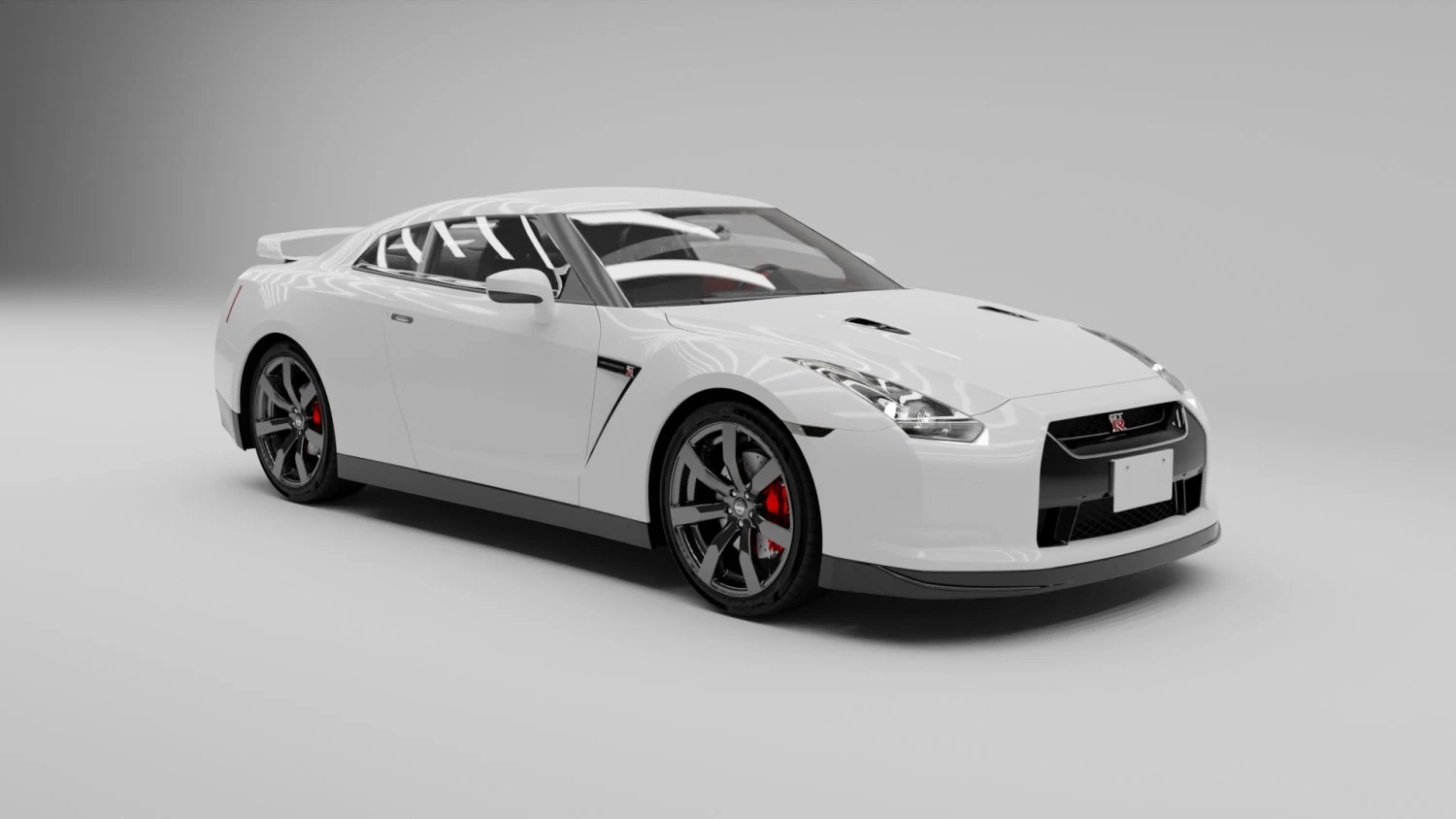 nissan skyline gt-r r35 3D Model .c4d .max .obj .3ds .fbx .stl .blend 