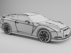 nissan skyline gt-r r35 Model 3D