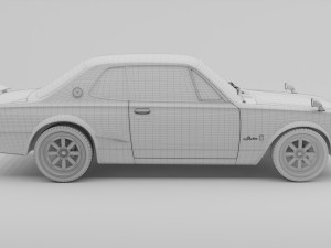Nissan Skyline GT-R 1968 3D Модель