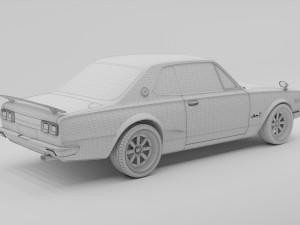 Nissan Skyline GT-R 1968 3D Модель