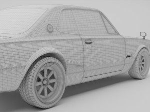 Nissan Skyline GT-R 1968 3D Модель